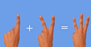 1+2=3
